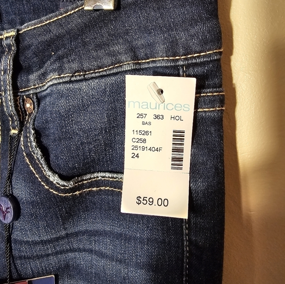 Vigoss High Rise Skinny Luxe Stretch Jeans Women's Size 24 L 28 NWT - Picture 7 of 13